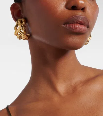 Saint Laurent Wheat Chain Clip-on Earrings