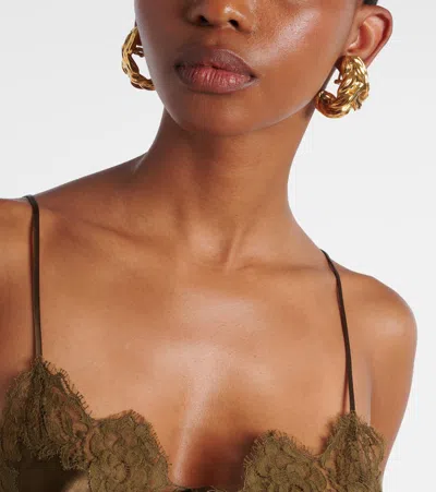 Saint Laurent Wheat Chain Clip-on Earrings