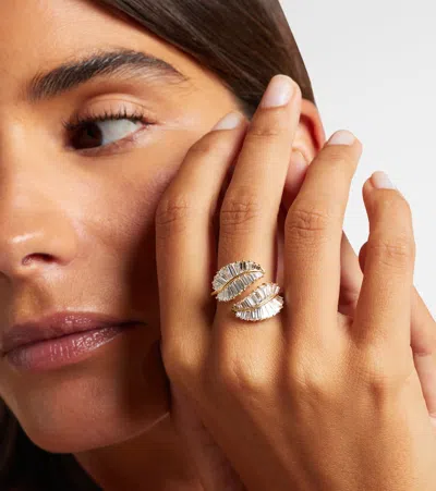 Anita Ko Ring Palm Leaf Classic Aus 18kt Gelbgold Mit Diamanten