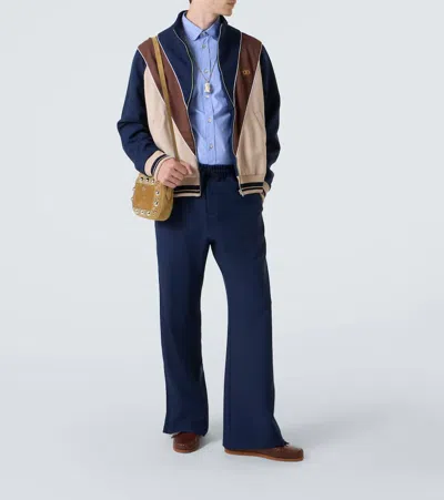 Valentino Jersey Felpa Vlogo Signature Cpu Grandala In Blue