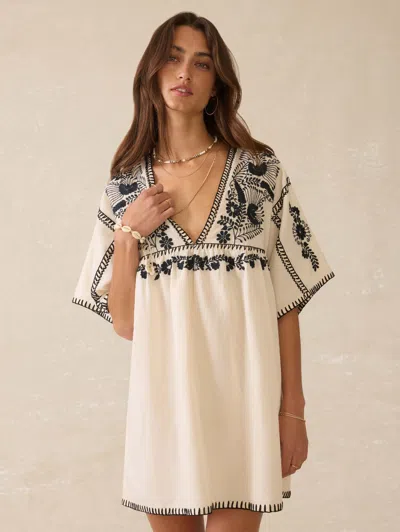 Faherty Sunday Dress In Brown