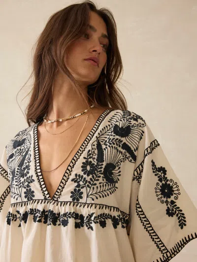 Faherty Sunday Dress In Brown