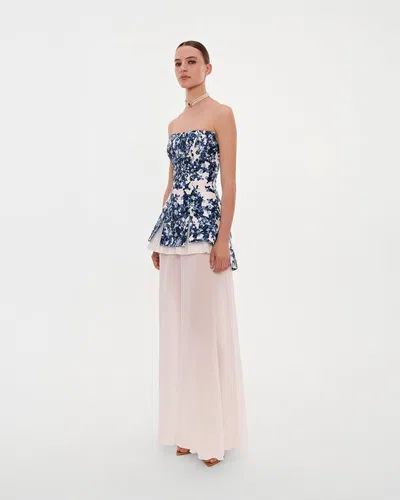 Milla 2-in-1 Blue Hydrangea Mini With A Detachable Underskirt