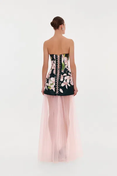 Milla 2-in-1 Floral Mini With A Detachable Candy Pink Sheer Underskirt