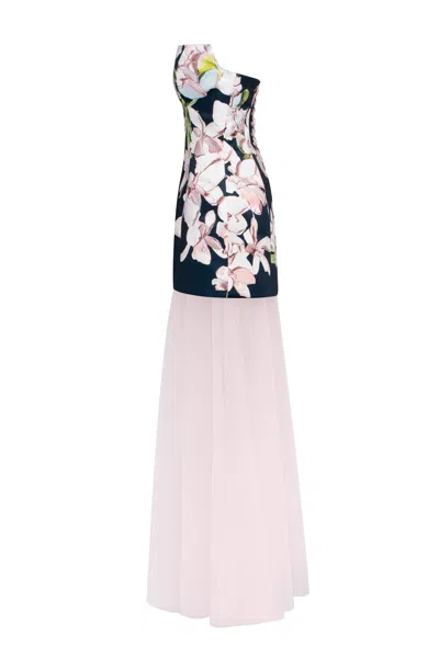 Milla 2-in-1 Floral Mini With A Detachable Candy Pink Sheer Underskirt