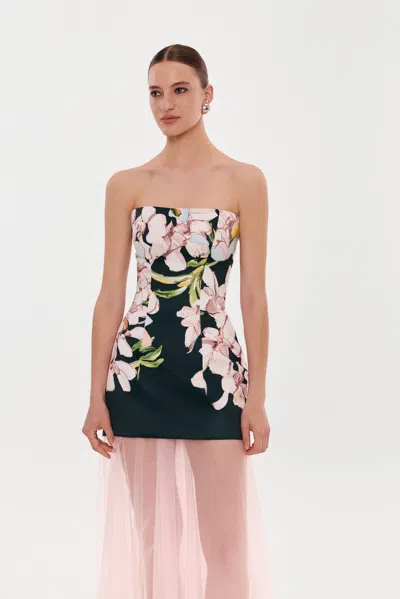 Milla 2-in-1 Floral Mini With A Detachable Candy Pink Sheer Underskirt