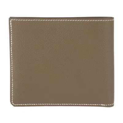 Pre-owned Hermes Etoupe Gray Wallet (bi-fold) ()