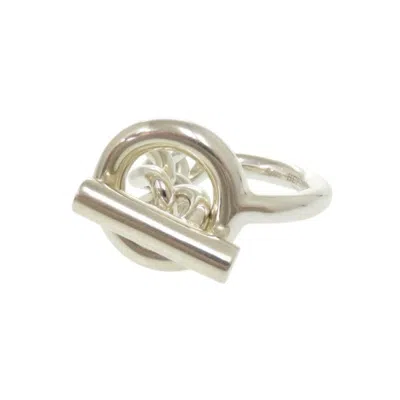 Pre-owned Hermes Silver Silver 925 Band Ring ()