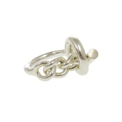Pre-owned Hermes Silver Silver 925 Band Ring ()