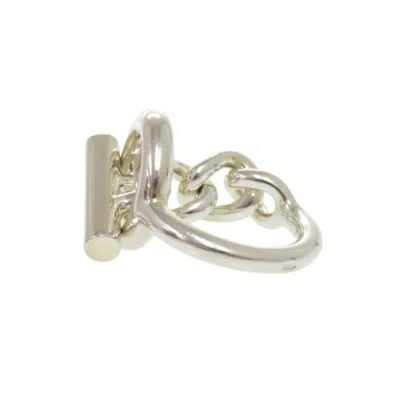 Pre-owned Hermes Silver Silver 925 Band Ring ()