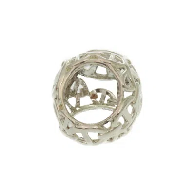 Pre-owned Hermes Silver Silver 925 Band Ring ()