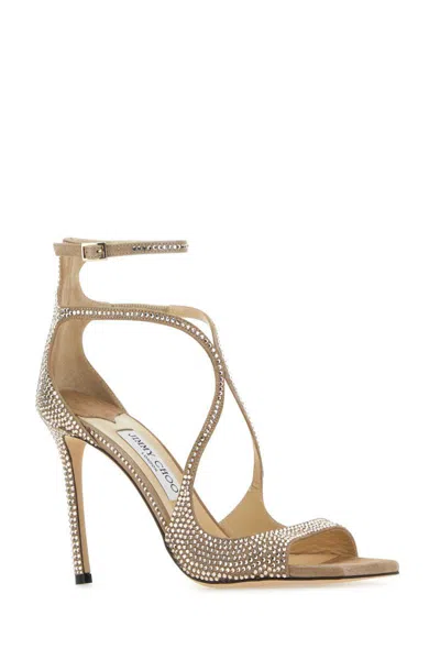Jimmy Choo Azia 95mm Crystal-embellished Sandals In Multi