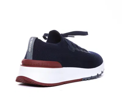 Brunello Cucinelli Sneakers With Mesh Panels In Black