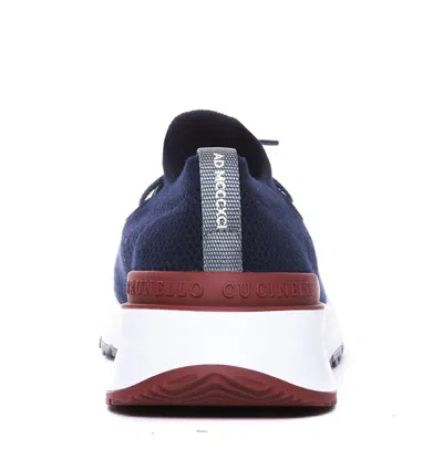 Brunello Cucinelli Sneakers With Mesh Panels In Black