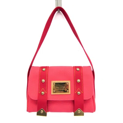 Pre-owned Louis Vuitton Antigua Rose Canvas Shoulder Bag ()