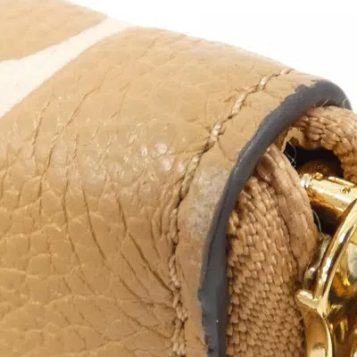 Pre-owned Louis Vuitton Beige Leather Long Wallet (bi-fold) () In Sand