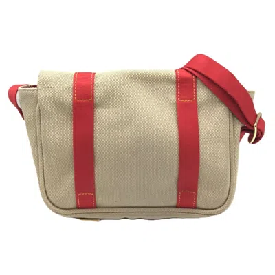 Pre-owned Louis Vuitton Beige Red Color Canvas Shoulder Bag ()