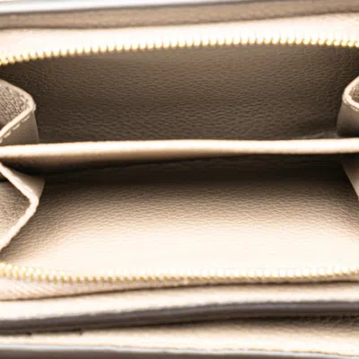 Pre-owned Louis Vuitton Beige Tourterelle Leather Wallet (bi-fold) () In Brown