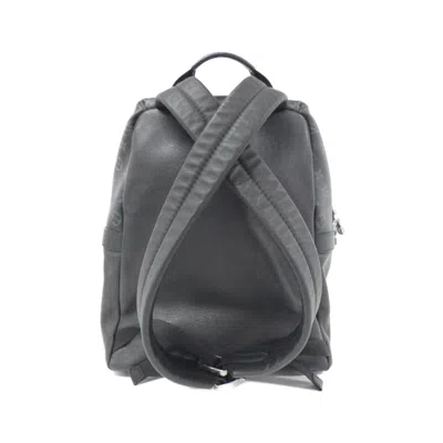 Pre-owned Louis Vuitton Black Coated Canvas Backpack ()