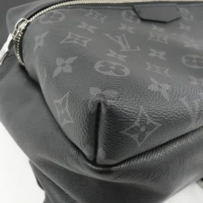Pre-owned Louis Vuitton Black Coated Canvas Backpack ()
