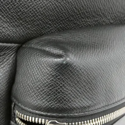 Pre-owned Louis Vuitton Black Coated Canvas Backpack ()