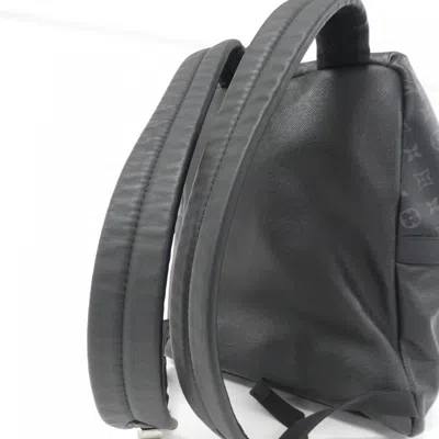 Pre-owned Louis Vuitton Black Coated Canvas Backpack ()