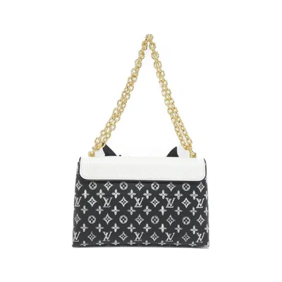 Pre-owned Louis Vuitton Black Coated Canvas Pochette Shoulder Bag ()