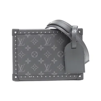 Pre-owned Louis Vuitton Black Coated Canvas Shoulder Bag ()