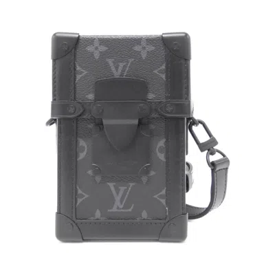 Pre-owned Louis Vuitton Black Coated Canvas Shoulder Bag ()