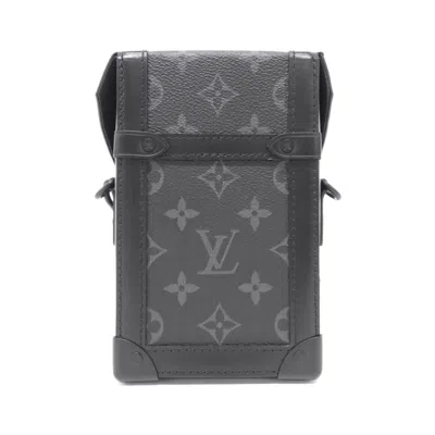 Pre-owned Louis Vuitton Black Coated Canvas Shoulder Bag ()