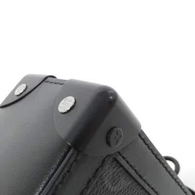 Pre-owned Louis Vuitton Black Coated Canvas Shoulder Bag ()