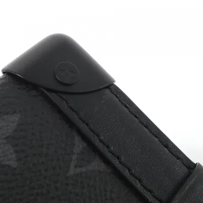 Pre-owned Louis Vuitton Black Coated Canvas Shoulder Bag ()
