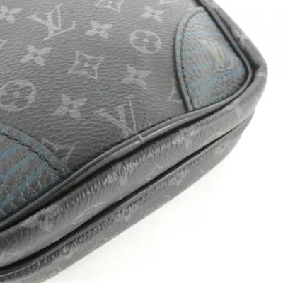 Pre-owned Louis Vuitton Black Coated Canvas Shoulder Bag ()