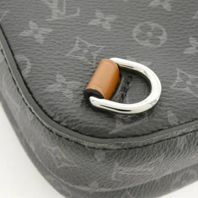 Pre-owned Louis Vuitton Black Coated Canvas Shoulder Bag ()