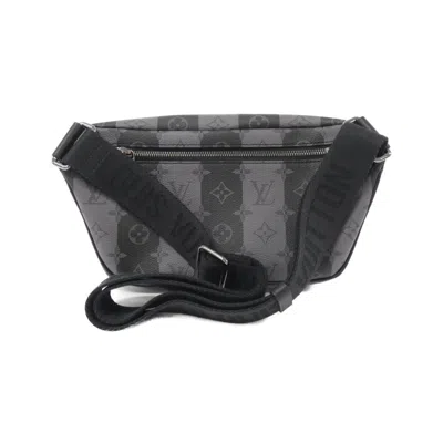 Pre-owned Louis Vuitton Black Coated Canvas Shoulder Bag ()