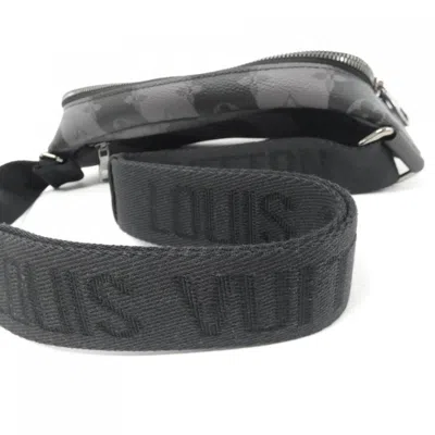 Pre-owned Louis Vuitton Black Coated Canvas Shoulder Bag ()