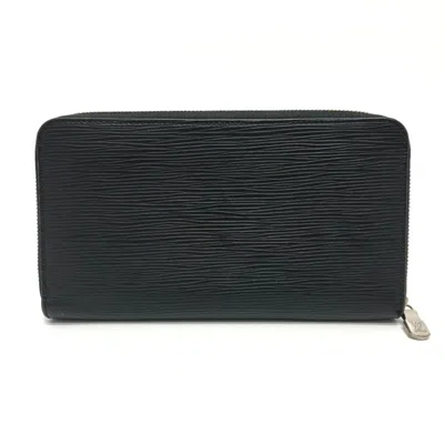 Pre-owned Louis Vuitton Black Epi Leather Long Wallet (bi-fold) ()