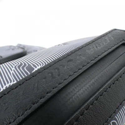 Pre-owned Louis Vuitton Black Gris Canvas Backpack ()
