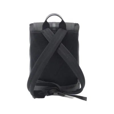 Pre-owned Louis Vuitton Black Leather Backpack ()