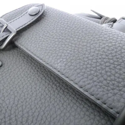 Pre-owned Louis Vuitton Black Leather Backpack ()