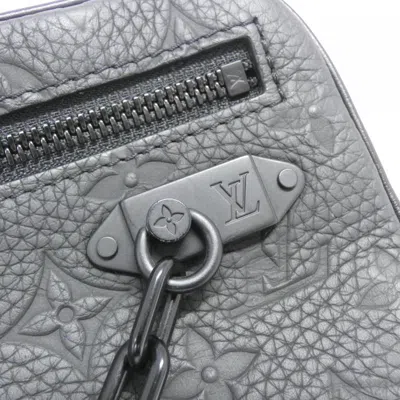 Pre-owned Louis Vuitton Black Leather Clutch Bag Pochette ()