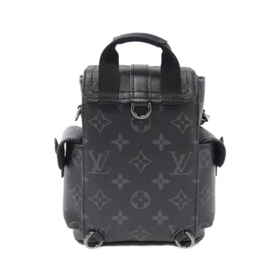Pre-owned Louis Vuitton Black Monogram Eclipse Monogram Eclipse Backpack ()