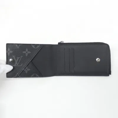 Pre-owned Louis Vuitton Black Monogram Eclipse Monogram Eclipse Coin Purse/coin Case ()