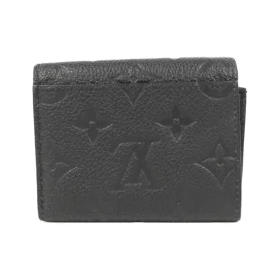 Pre-owned Louis Vuitton Black Monogram Empreinte Wallet (tri-fold) ()