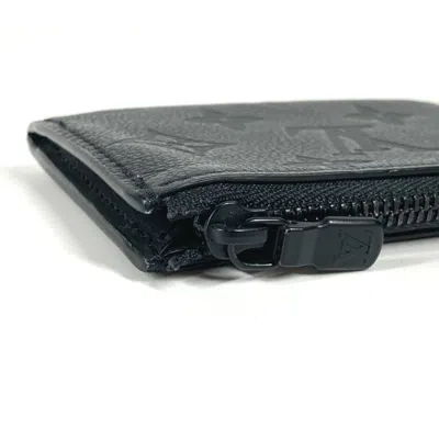 Pre-owned Louis Vuitton Black Monogram Shadow Coin Purse/coin Case ()