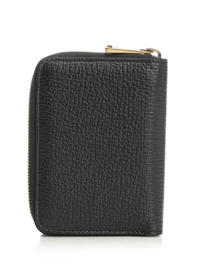 Versace Zip Around Leather Wallet
