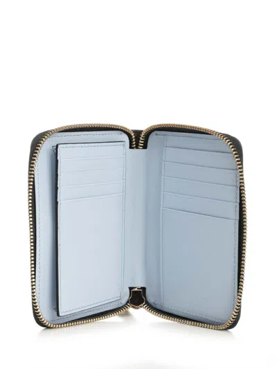 Versace Zip Around Leather Wallet