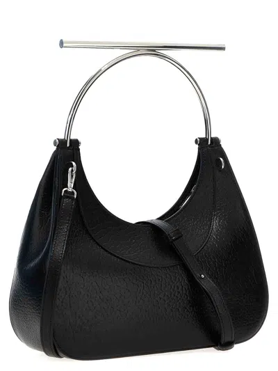 Alexander Mcqueen Cross-bar Leather Handbag Gold-tone Handle