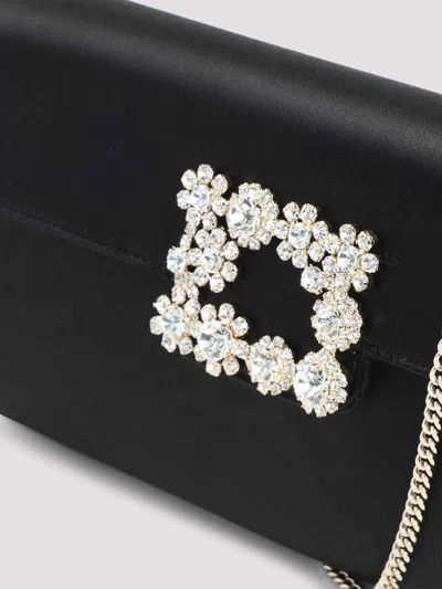 Roger Vivier Envelope Flap Flower Buckle Handbag