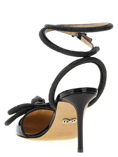 Mach&mach Double Bow Strass Ankle-strap Pumps